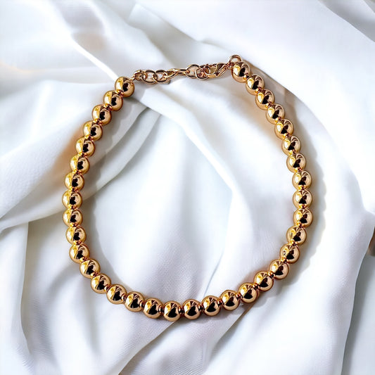 Golden Sphere Chain Necklace - D-S Fashion Sophisticated Boutique