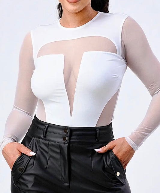 Lavish See-Through Mesh Top - Fashion Sophisticated Boutique