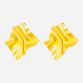 18K Gold Plated Steel Stud Earrings