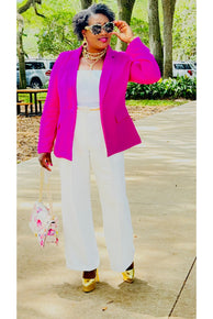 Flap Pocket Open Front Blazer - D-S Fashion Sophisticated Boutique