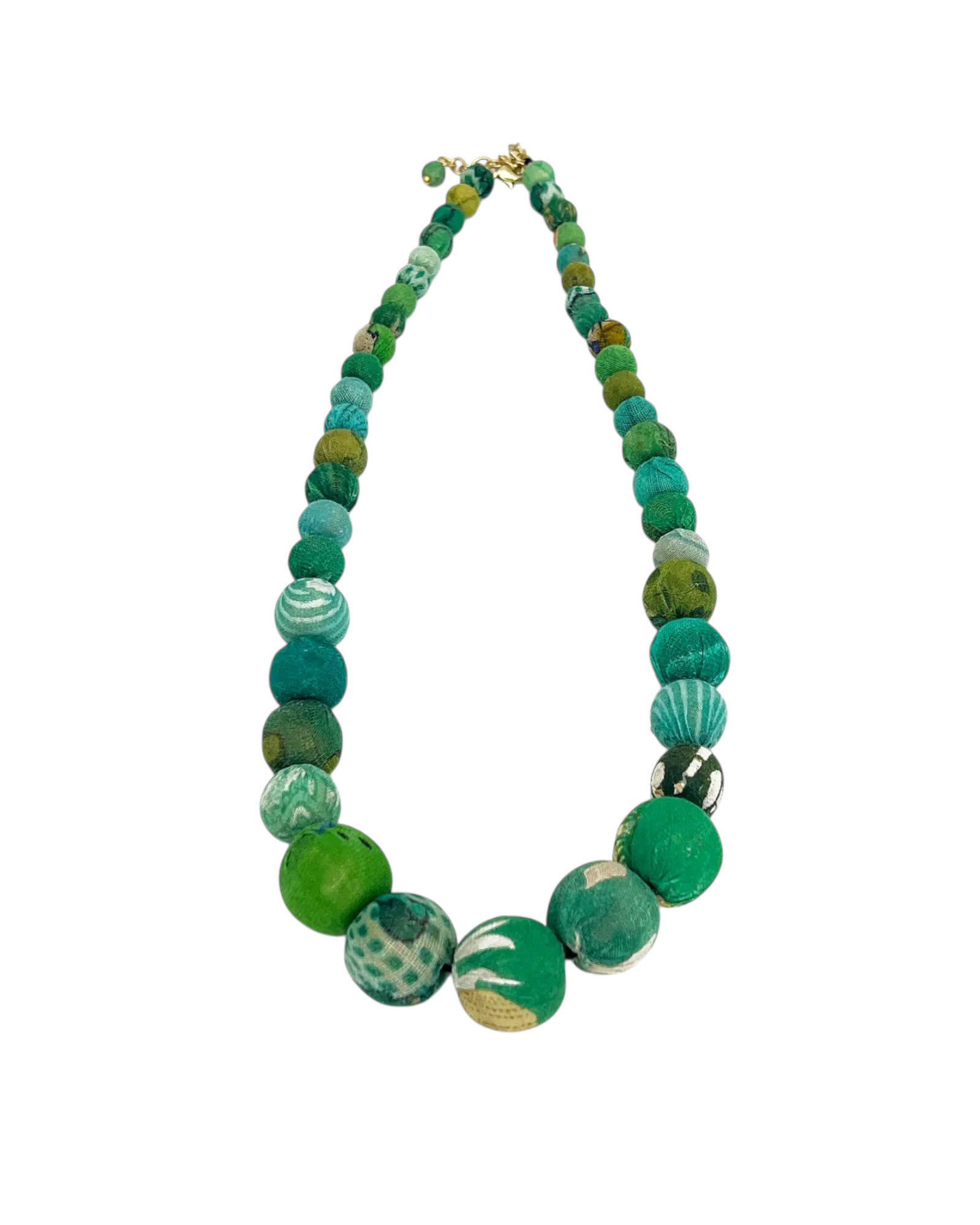 Cascade Seagrass Beaded Necklace
