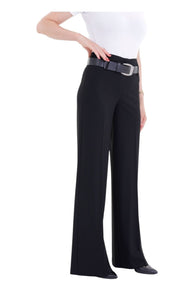 Navy Wide Leg Belted Pants - D-S Fashion Sophisticated Boutique