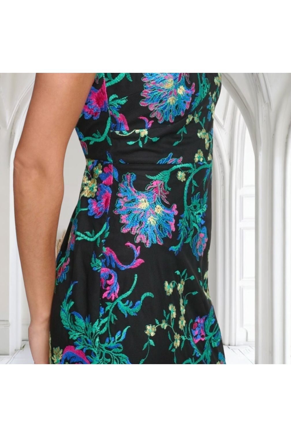 Embroidered Mesh Dress by Siena | Elegant Designer Dress - DS Fashion Sophisticated Boutique Embroidered Mesh Dress by Siena | Elegant Designer Dress - DS Fashion Sophisticated Boutique