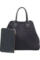 Ithaca Woven Neoprene Tote - D-S Fashion Sophisticated Boutique