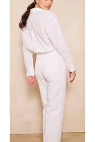 Oversized Cotton Stripe Shirt - D-S Fashion Sophisticated Boutique