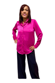 Long Sleeve Satin Shirt