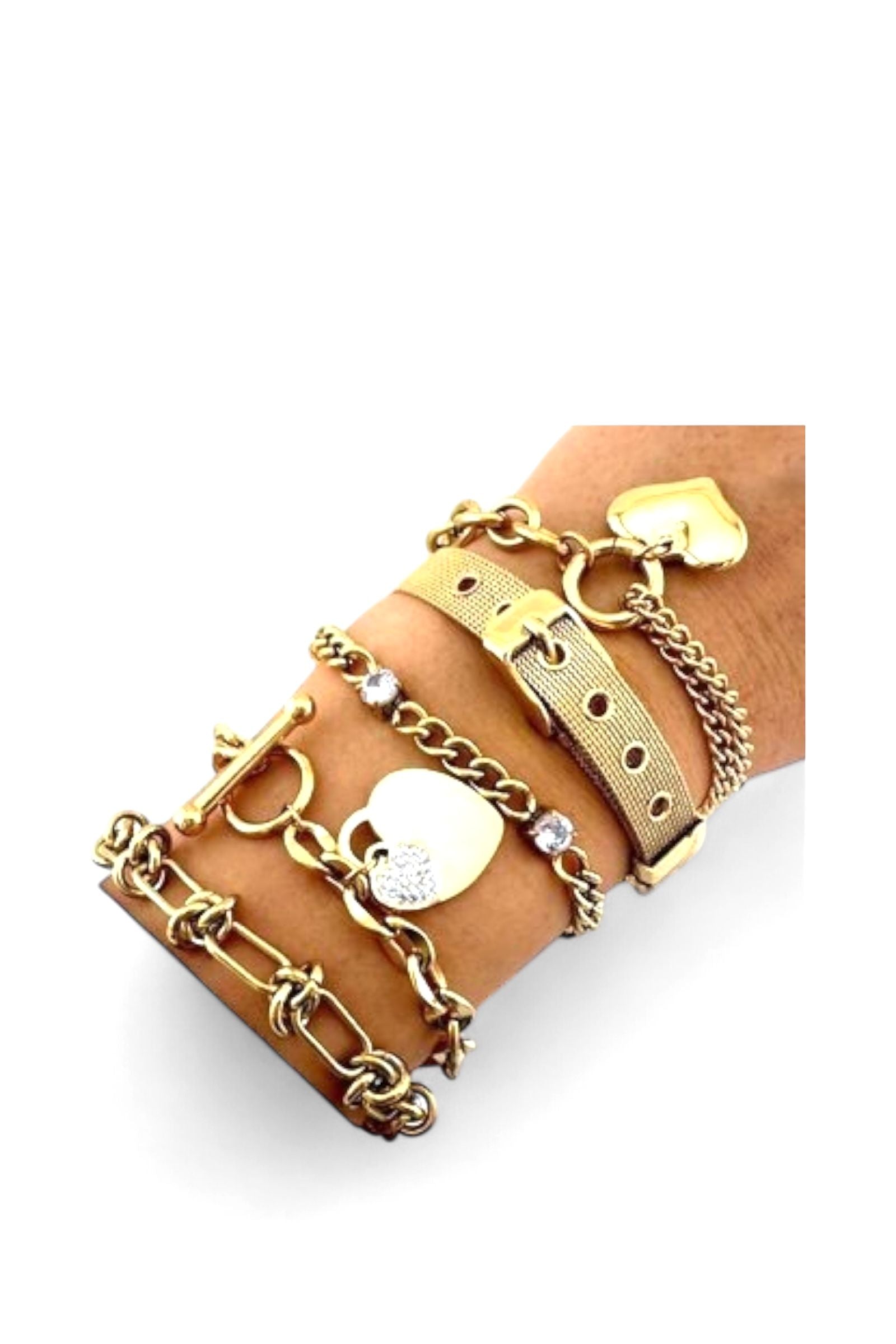 18K Gold Plated Heart Bracelet - D-S Fashion Sophisticated Boutique