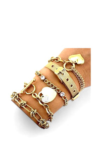 18K Gold Plated Heart Bracelet - D-S Fashion Sophisticated Boutique