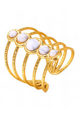 18K Gold Plated Adjustable Ring - D-S Fashion Sophisticated Boutique