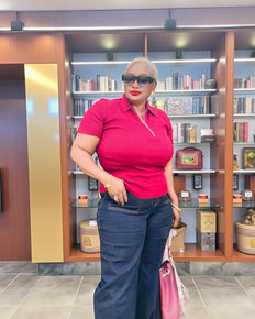 Half-Zip Cropped Sweater Knit Top - D-S Fashion Sophisticated Boutique