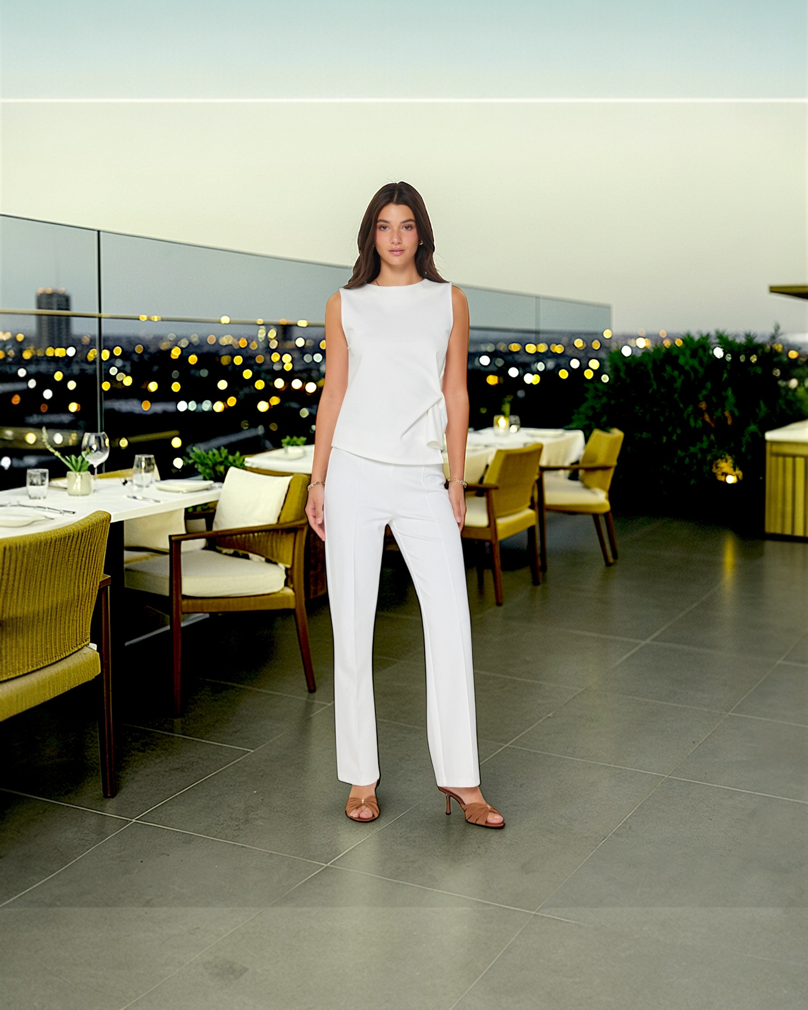 Straight Leg Pont Pants