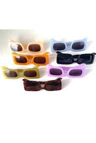 Women Bold Rectangular Shape Sunglasses - Fashion Sophisticated Boutique