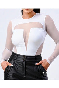 Lavish See-Through Mesh Top - Fashion Sophisticated Boutique