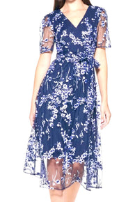 Kensie Embroidery Mesh Midi  Dress - Fashion Sophisticated Boutique